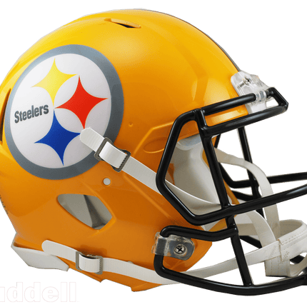 Pittsburgh Steelers 2007 Gold Throwback Riddell NFL Authentic Speed Full Size Helmet