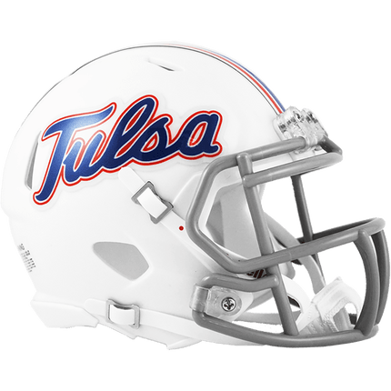 Tulsa Golden Hurricane White Riddell NCAA Speed Mini Helmet