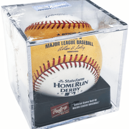 2012 Home Run Derby All-Star Rawlings Official MLB Leather Game Baseball Allen Selig - 1 Cubed