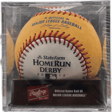 2012 Home Run Derby All-Star Rawlings Official MLB Leather Game Baseball Allen Selig - 1 Cubed