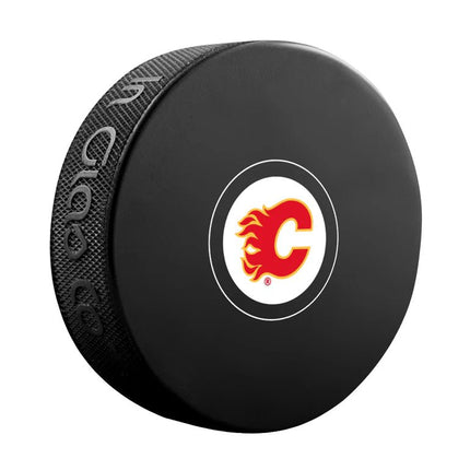 Calgary Flames NHL Official Autograph Souvenir Hockey Puck