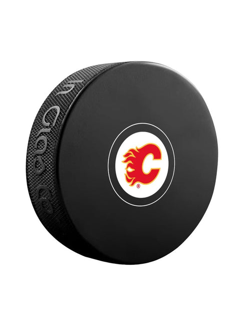 Calgary Flames NHL Official Autograph Souvenir Hockey Puck