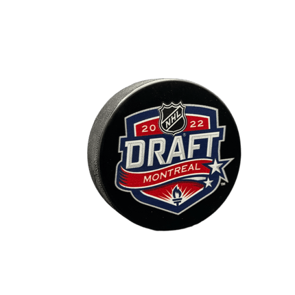 2022 Draft NHL Souvenir Model Hockey Puck Hosted by Montreal Canadiens