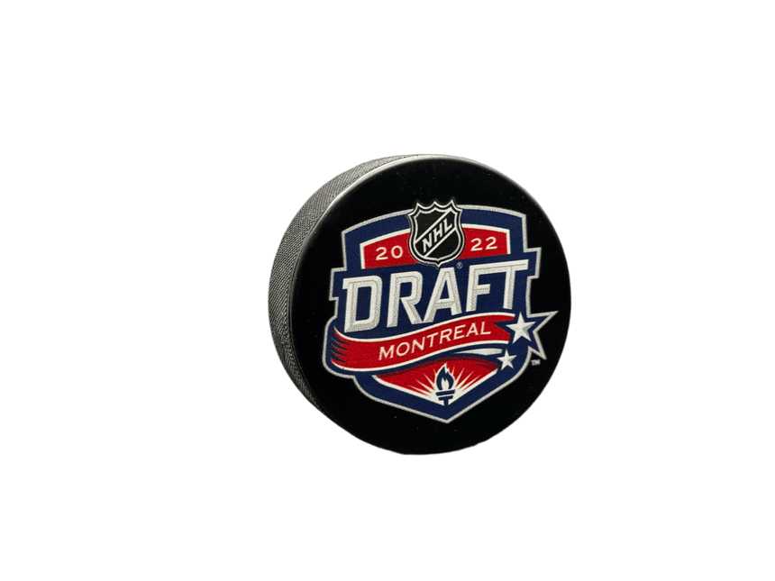 2022 Draft NHL Souvenir Model Hockey Puck Hosted by Montreal Canadiens