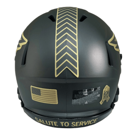 New York Jets 2025 Salute To Service Riddell NFL Speed Mini Helmet