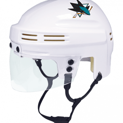 San Jose Sharks SportStar NHL Hockey Player Mini Helmet - White