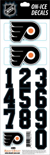 Philadelphia Flyers Sportstar NHL Hockey Helmet On-Ice Decals Kit - White