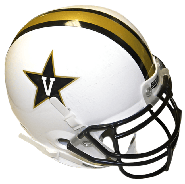 Vanderbilt Commodores White Schutt NCAA College Football Authentic Mini Helmet