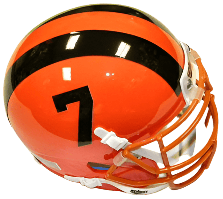 Oregon State Beavers Orange #7 Schutt NCAA College Football Authentic Mini Helmet