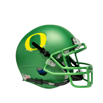 Oregon Ducks Matte Apple Green Schutt Mini Authentic NCAA Helmet