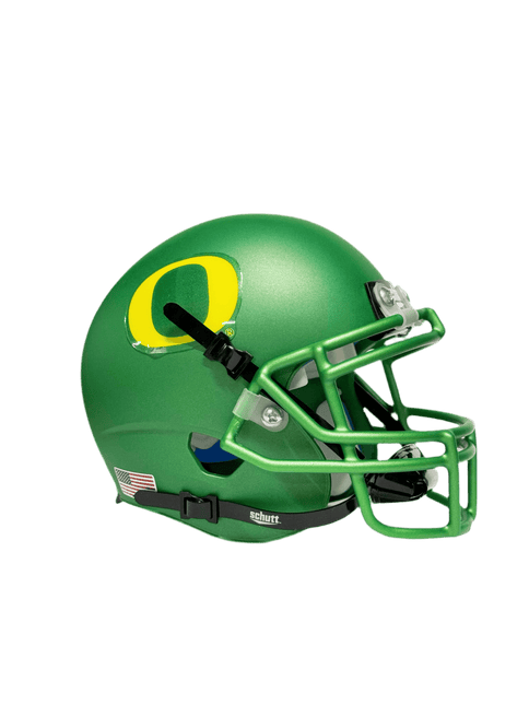 Oregon Ducks Matte Apple Green Schutt Mini Authentic NCAA Helmet