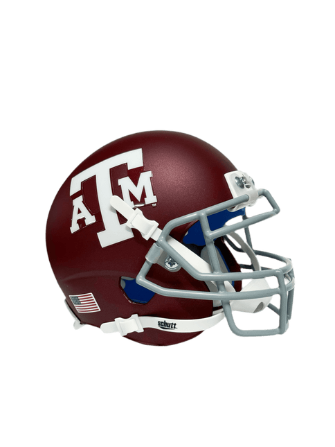 Texas A&M Aggies Matte Maroon Schutt NCAA College Football Authentic Mini Helmet