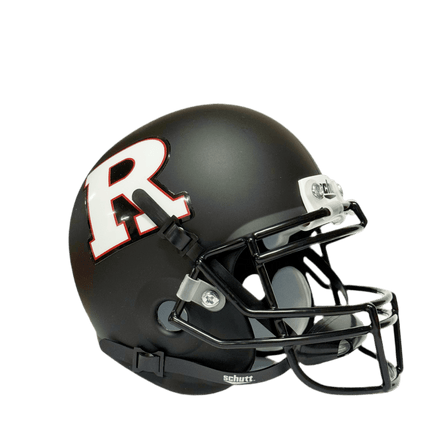 Rutgers Scarlett Knights Black w/ White "R" Schutt NCAA College Football Authentic Mini Helmet