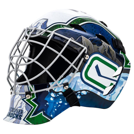 Vancouver Canucks Franklin GFM 1500 NHL Team Full Size Youth Goalie Mask