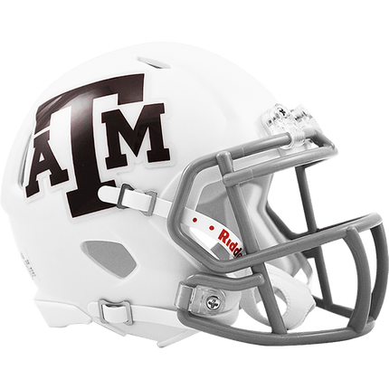 Texas A&M Aggies White Riddell NCAA Speed Mini Helmet