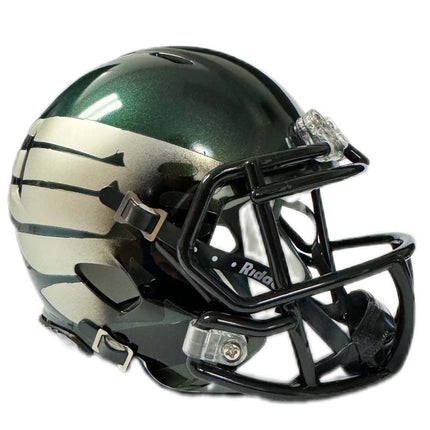 Oregon Ducks Titanium Thunder Green Riddell NCAA Speed Mini Helmet