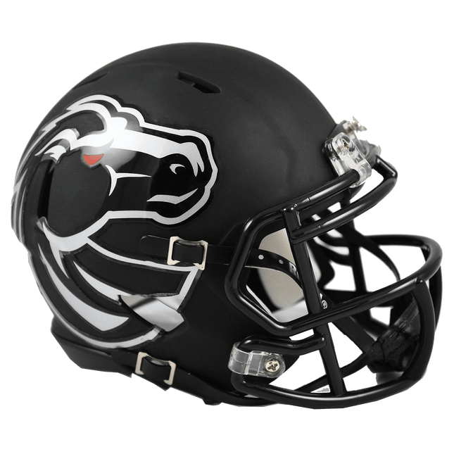 Boise State Broncos Matte Black Riddell NCAA Speed Mini Helmet