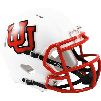 Utah Utes White UU Throwback Riddell NCAA Speed Mini Helmet