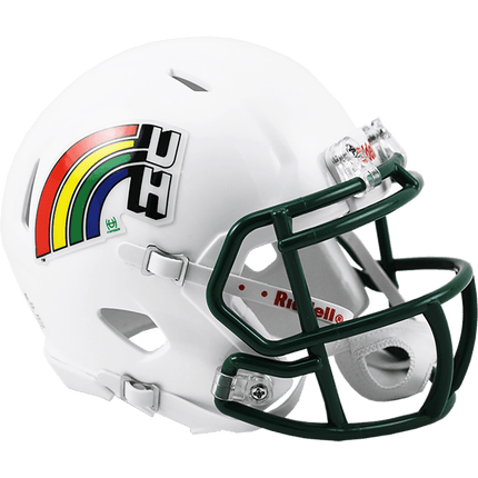 Hawaii Rainbow Warriors Retro Rainbow Riddell NCAA Speed Mini Helmet