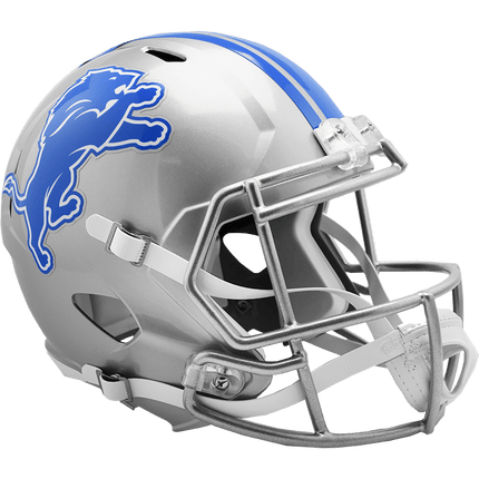 Detroit Lions 2017-2023 Throwback Riddell NFL Deluxe Replica Speed Full Size Helmet