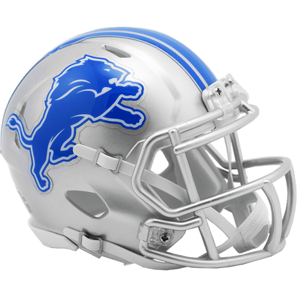 Detroit Lions 2017-2023 Throwback Riddell NFL Speed Mini Helmet