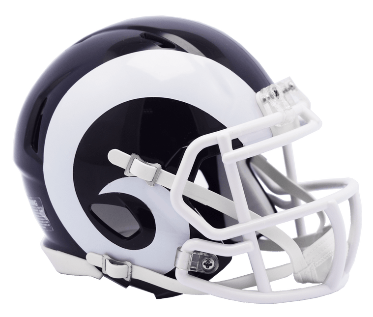 Los Angeles Rams 2017-2019 Throwback Riddell NFL Speed Mini Helmet