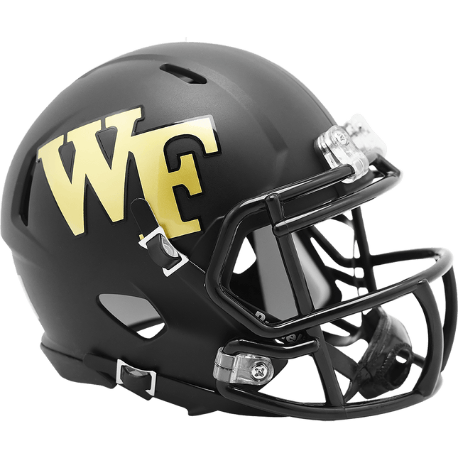 Wake Forest Demon Deacons Matte Black Riddell NCAA Speed Mini Helmet