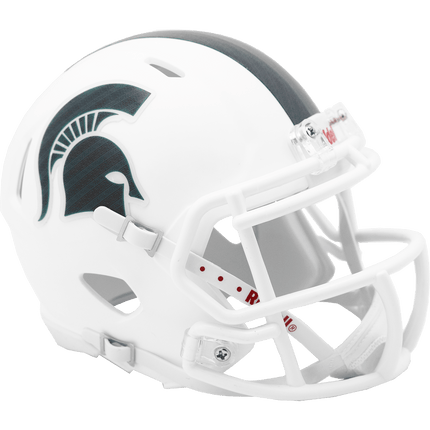 Michigan State Spartans White Riddell NCAA Speed Mini Helmet