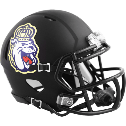 James Madison Dukes Black Riddell NCAA Speed Mini Helmet