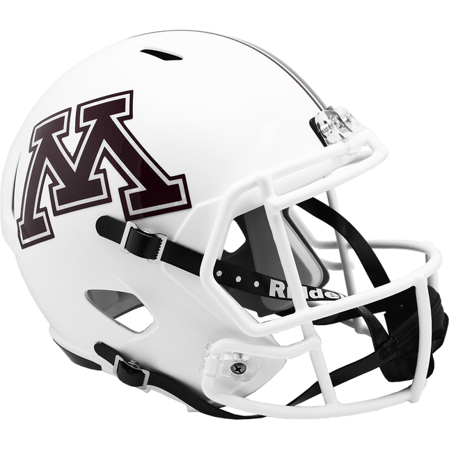 Minnesota Golden Gophers White Riddell NCAA Deluxe Replica Speed Full Size Helmet