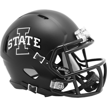 Iowa State Cyclones Satin Black Riddell NCAA Speed Mini Helmet