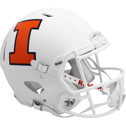 Illinois Fighting Illini White Authentic Speed Helmet