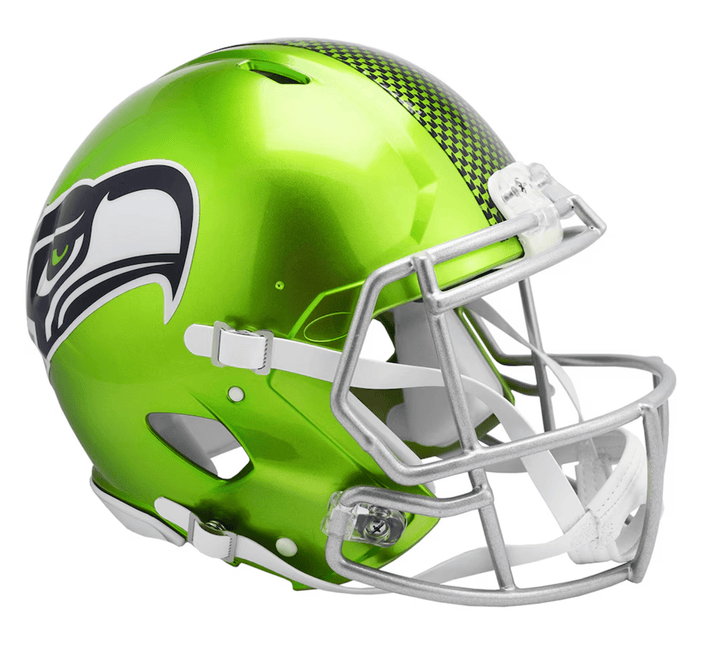 Seattle Seahawks Flash Speed Riddell NFL Deluxe Replica Full Size Helmet