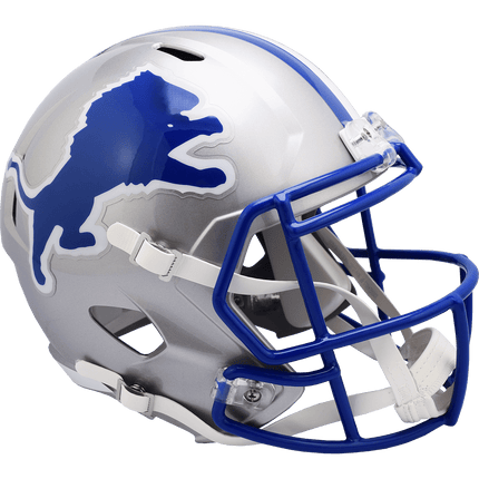 Detroit Lions 1983-2002 Throwback Riddell NFL Deluxe Replica Speed Full Size Helmet