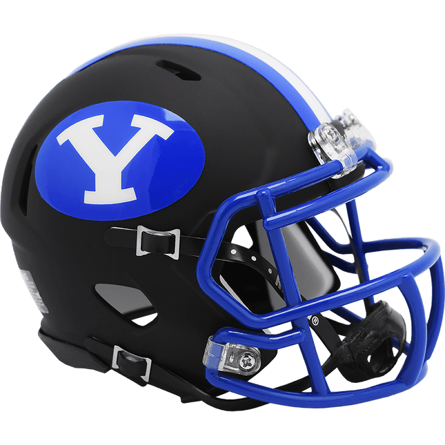 BYU Brigham Young Cougars Matte Black 2020 Riddell NCAA Speed Mini Helmet