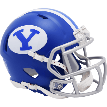 BYU Brigham Young Cougars Royal Riddell NCAA Speed Mini Helmet