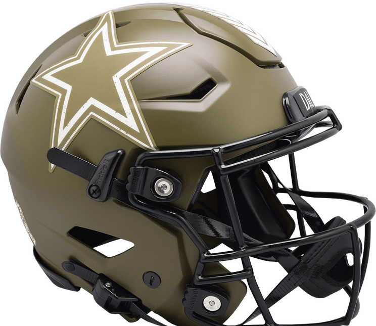 Dallas Cowboys 2022 Salute To Service Riddell NFL Authentic Speedflex Full Size Helmet