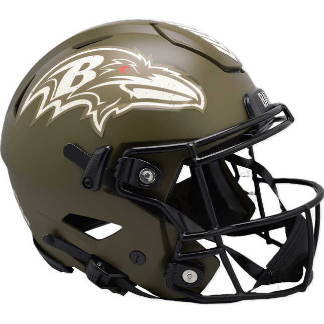 Baltimore Ravens 2022 Salute To Service Riddell NFL Authentic Speedflex Full Size Helmet