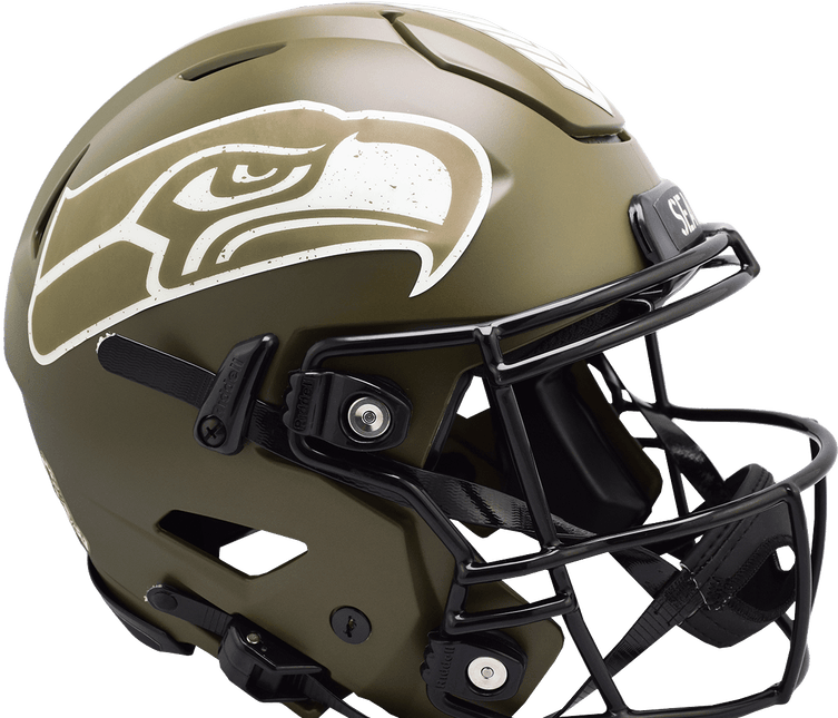 Seattle Seahawks 2022 Salute To Service Riddell NFL Authentic Speedflex Full Size Helmet