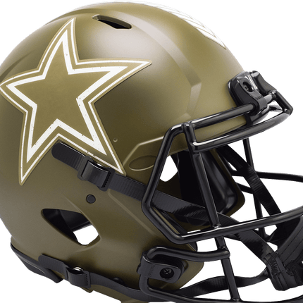 Dallas Cowboys 2022 Salute To Service Riddell NFL Authentic Speed Full Size Helmet