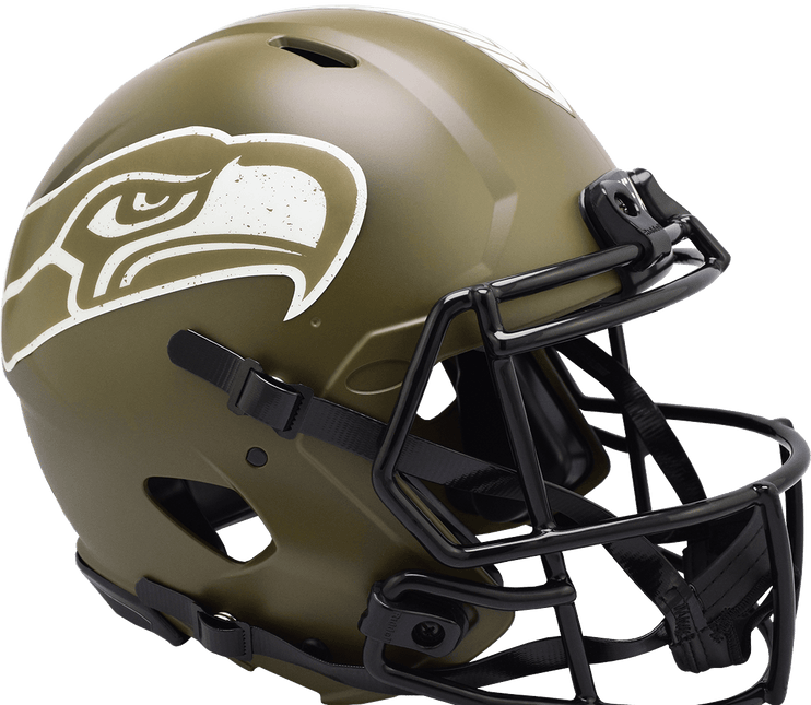 Seattle Seahawks 2022 Salute To Service Riddell NFL Authentic Speed Full Size Helmet