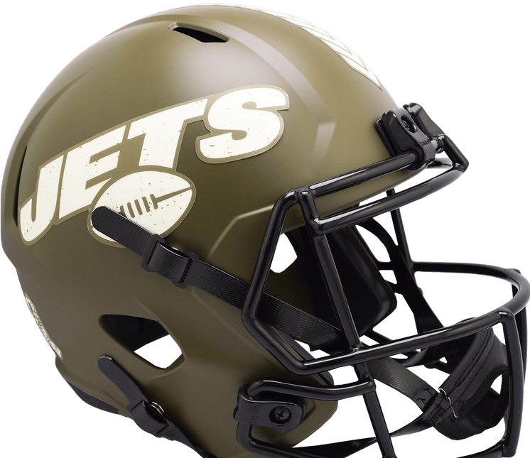 New York Jets 2022 Salute To Service Riddell NFL Deluxe Replica Speed Full Size Helmet