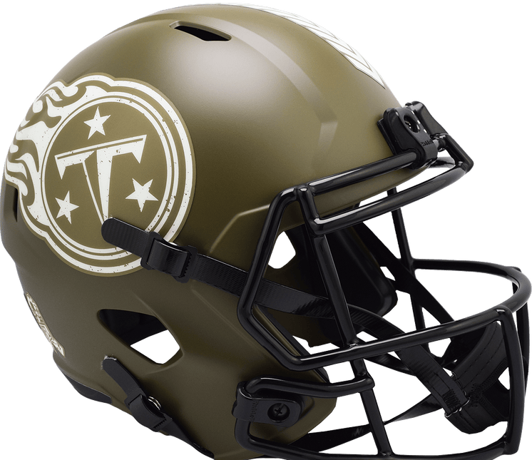 Tennessee Titans 2022 Salute To Service Riddell NFL Deluxe Replica Speed Full Size Helmet