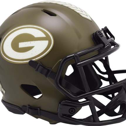 Green Bay Packers 2022 Salute To Service Riddell NFL Speed Mini Helmet