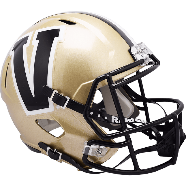 Vanderbilt Commodores 2021 Gold Riddell NCAA Deluxe Replica Speed Full Size Helmet