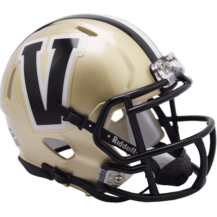 Vanderbilt Commodores Gold Riddell NCAA Speed Mini Helmet