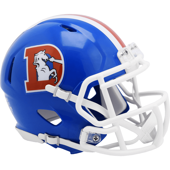 Denver Broncos 1975-1996 Throwback Riddell NFL Speed Mini Helmet