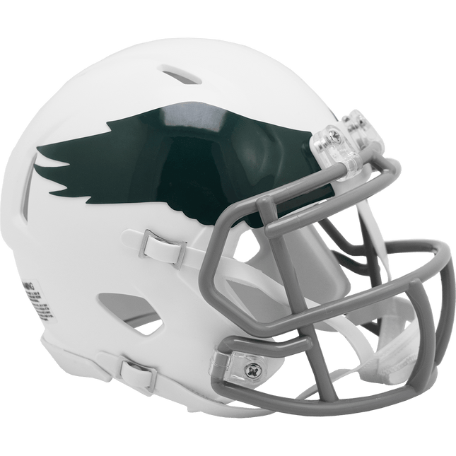 Philadelphia Eagles 1969-1973 Throwback Riddell NFL Speed Mini Helmet