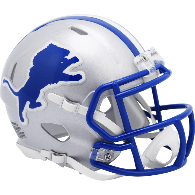 Detroit Lions 1983-2002 Throwback Riddell NFL Speed Mini Helmet