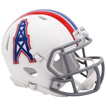 Houston Oilers 1975-1980 Throwback Riddell NFL Speed Mini Helmet